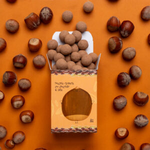 LE BIGLIE DI CIOCCOLATO AL LATTE E NOCCIOLE