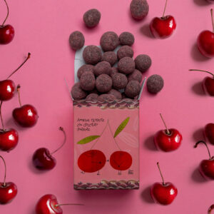 LE BIGLIE DI CIOCCOLATO FONDENTE E AMARENE