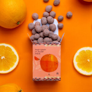 LE BIGLIE DI CIOCCOLATO FONDENTE E ARANCIO