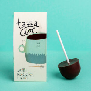 Lollypop di cioccolato fondente